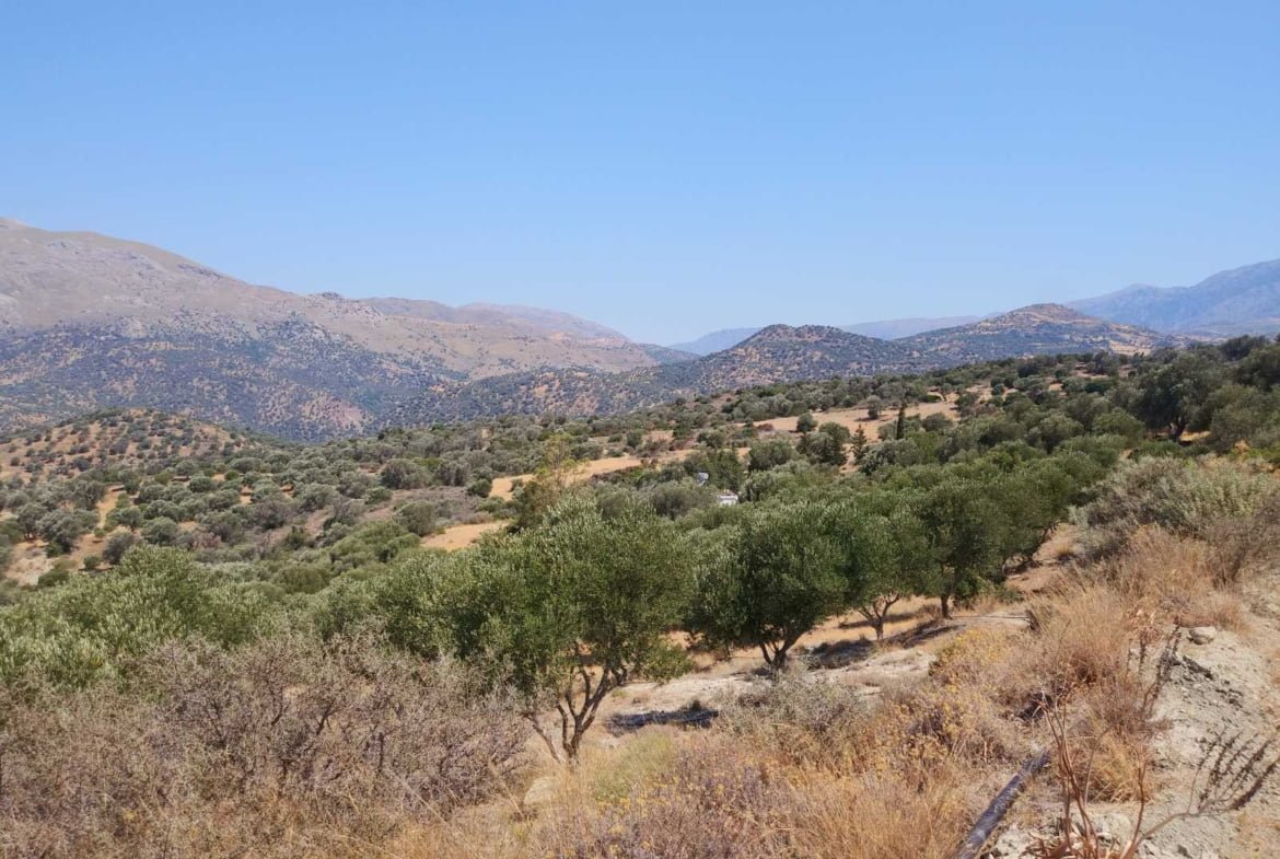 Large plot of 70.000 sq.m. with building in the area of Agia Galini