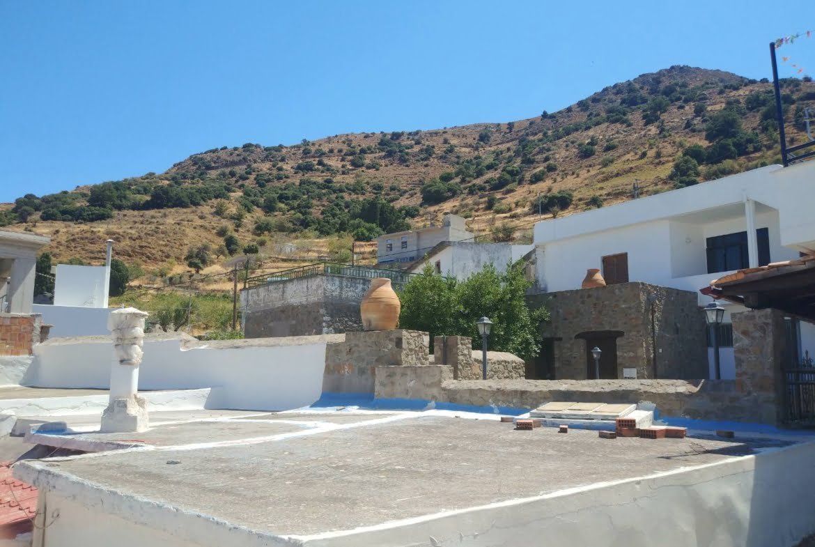 Traditional stone house with mountain views in Melambes.