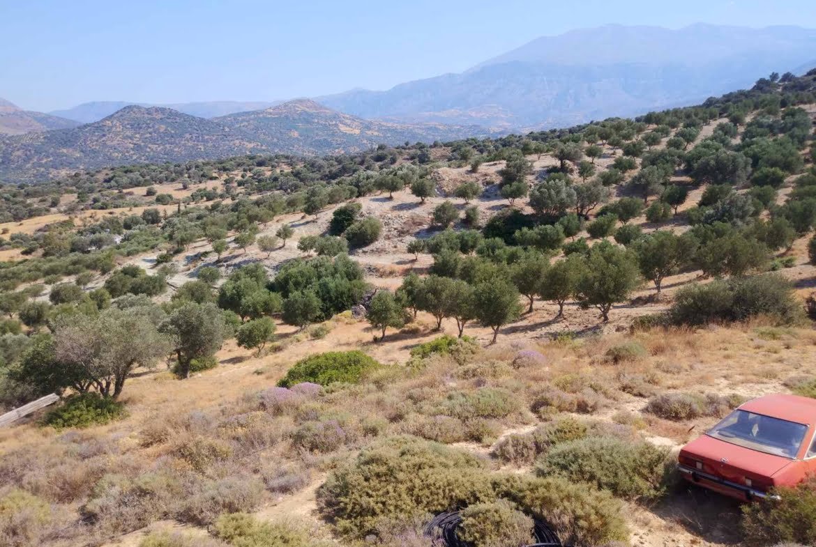Large plot of 70.000 sq.m. with building in the area of Agia Galini