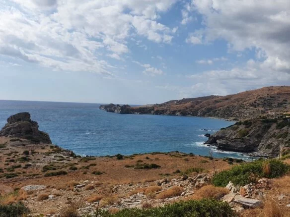Plot with a breathtaking view in Agios Pavlos.