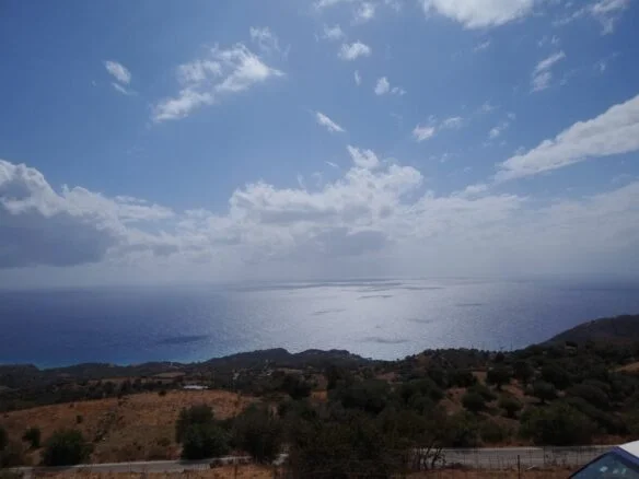 Sea view plot in Kerame.