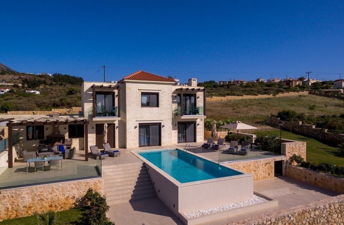 Delina stone villa in Plaka, Chania.