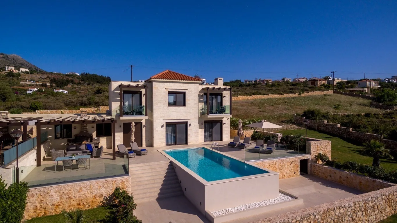 Delina stone villa in Plaka, Chania.
