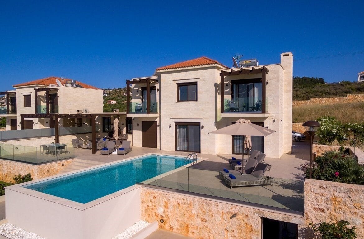 Delina stone villa in Plaka, Chania.