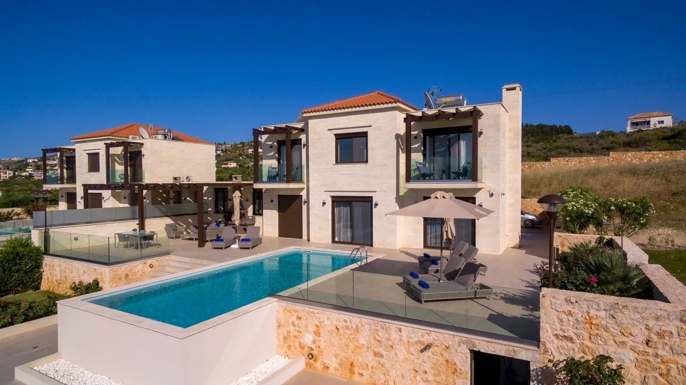 Delina stone villa in Plaka, Chania.