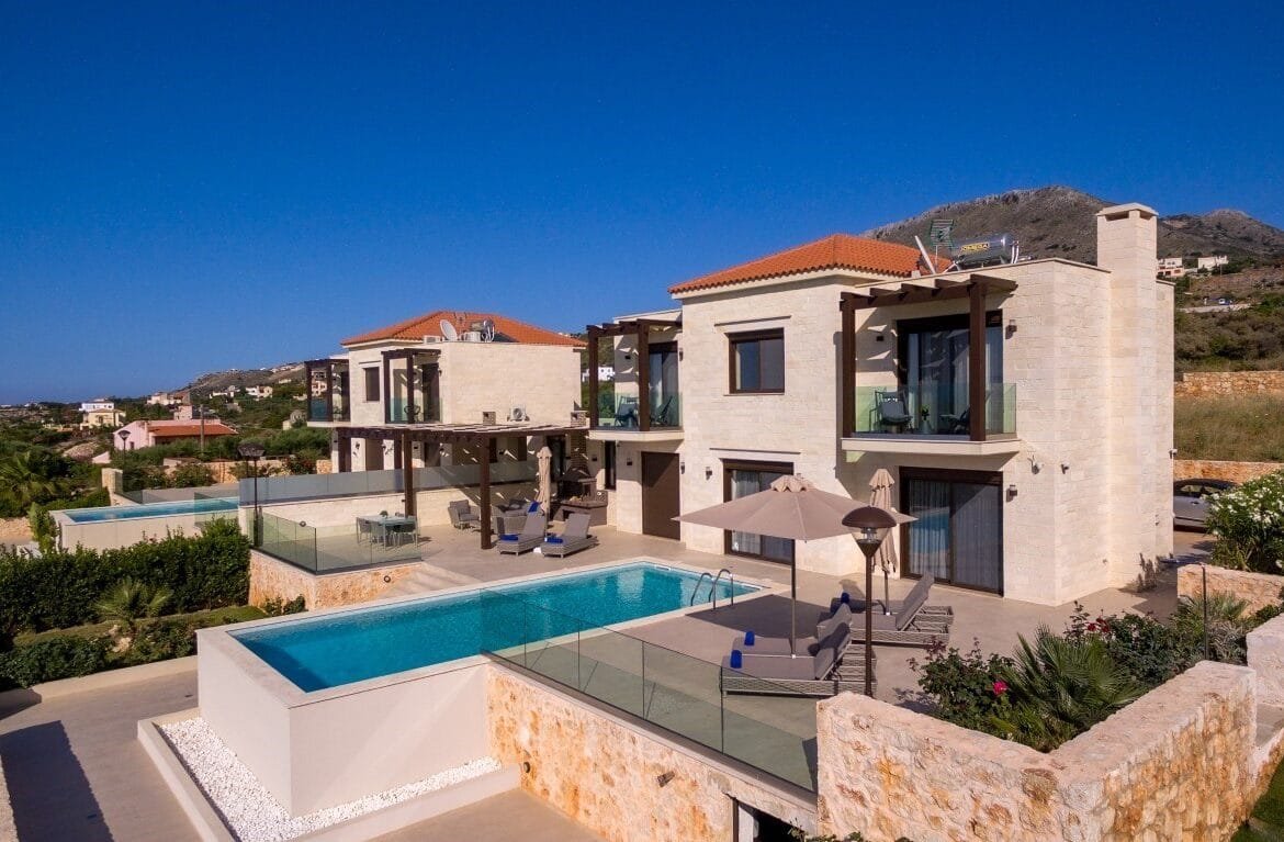 Delina stone villa in Plaka, Chania.