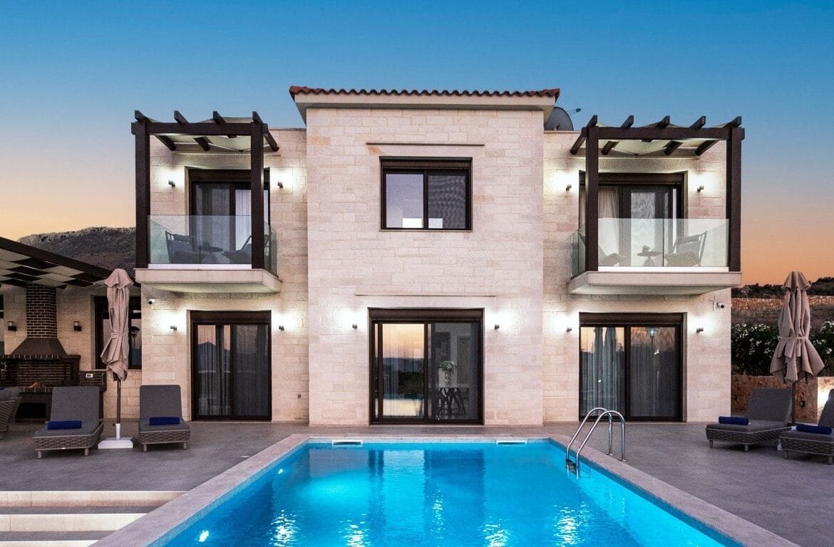 Delina stone villa in Plaka, Chania.