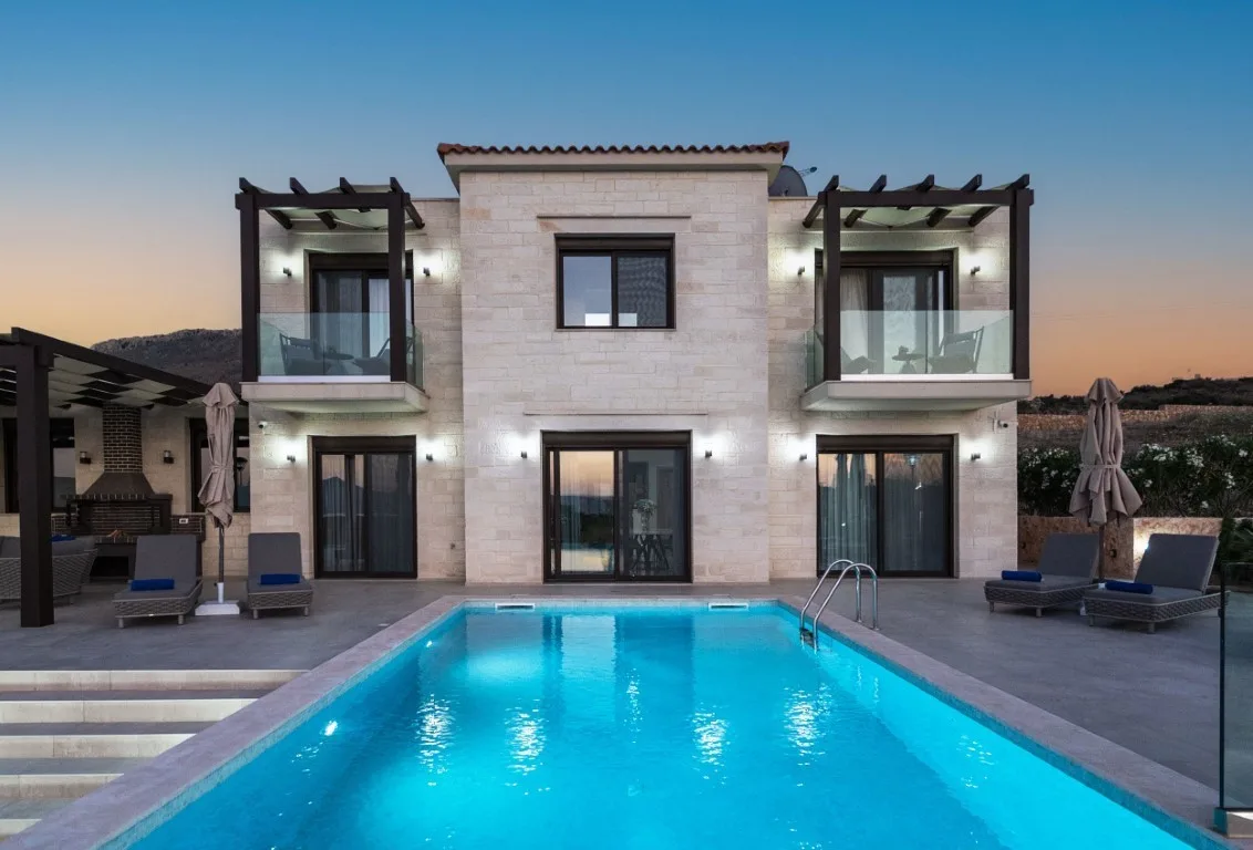Delina stone villa in Plaka, Chania.