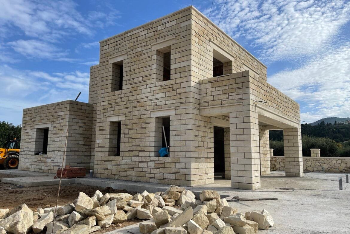 Project of Stone villa Ammos in Almyrida,  Chania.