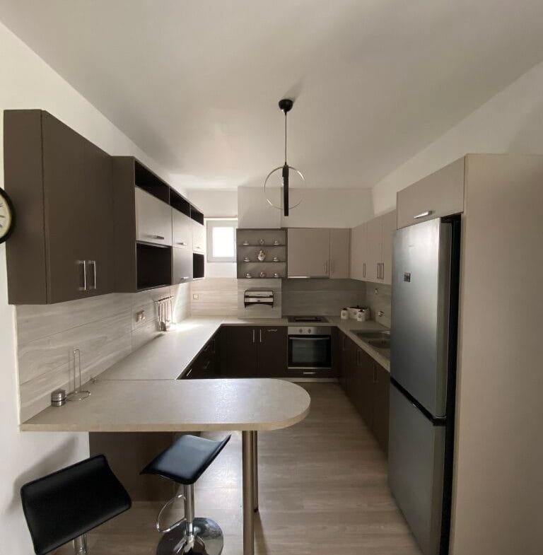 Newly built cozy two-bedroom apartment for rent.