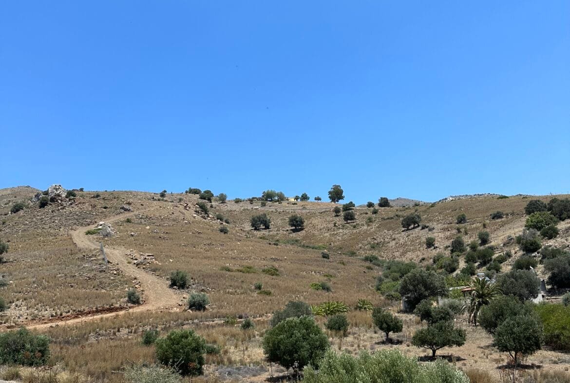 Two plots of land with panoramic views of the sea in Agios Pavlos