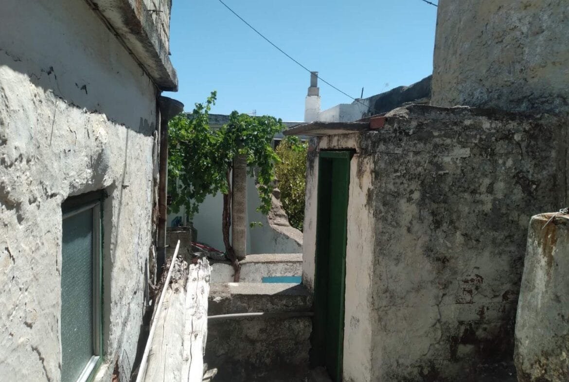 Old two story building in Melampes.