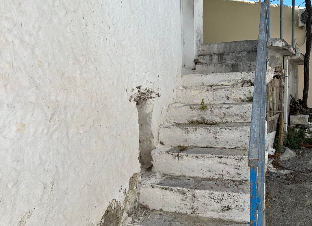 Two-storey house in the village of Vatos.