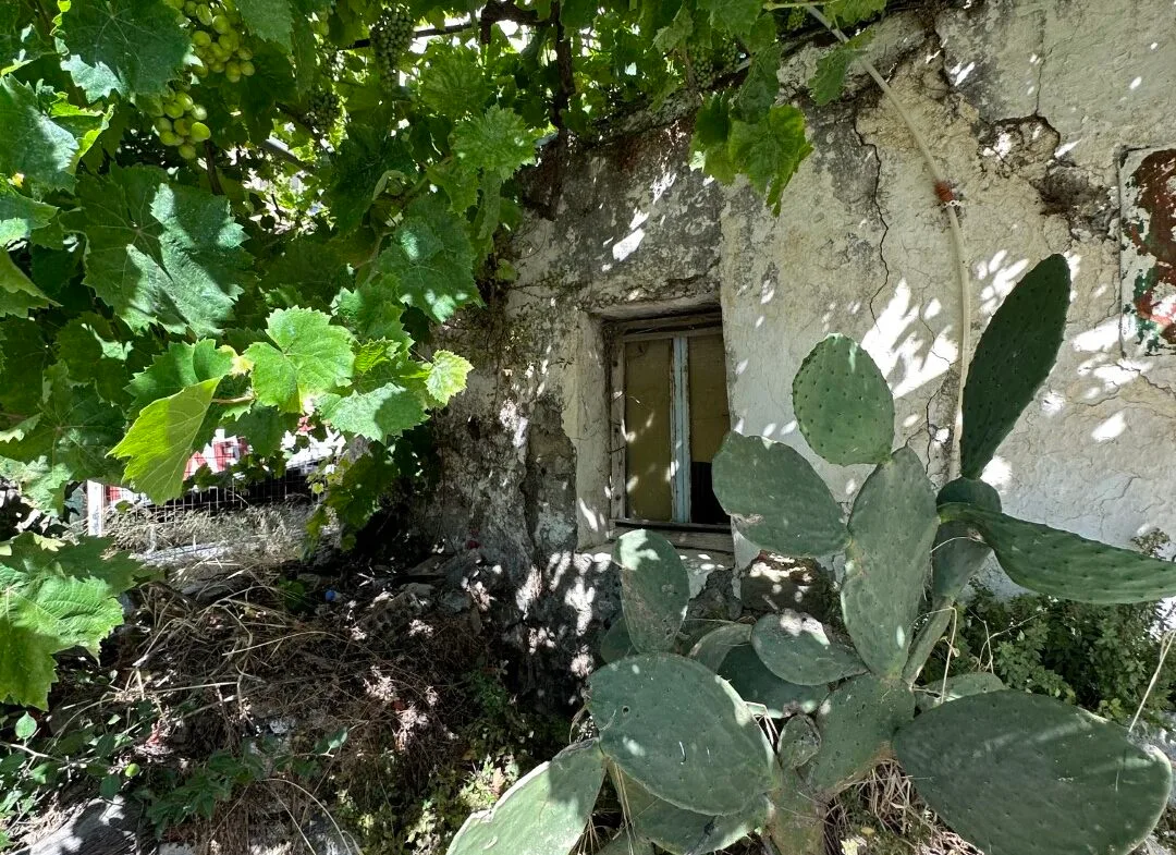 Old building and plot in Kissou Kampos village.