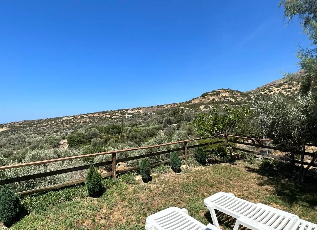 A two-bedroom house for rent in Triopetra.
