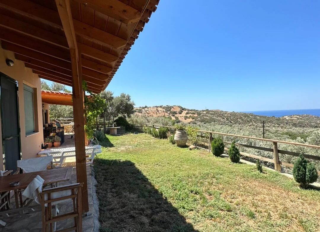 A two-bedroom house for rent in Triopetra.