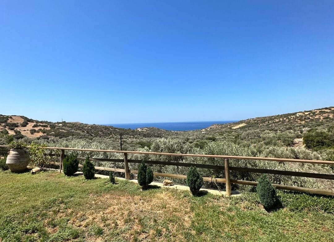 A two-bedroom house for rent in Triopetra.