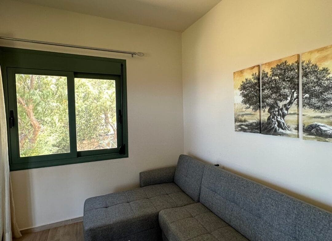 A two-bedroom house for rent in Triopetra.