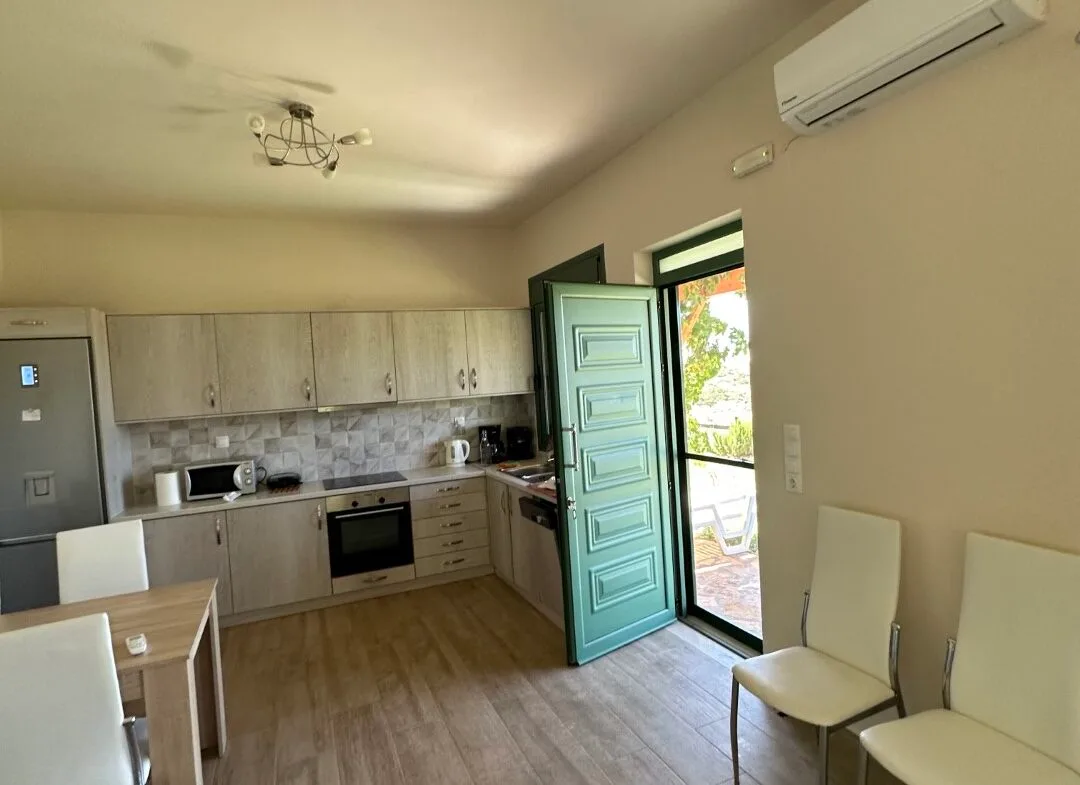 A two-bedroom house for rent in Triopetra.