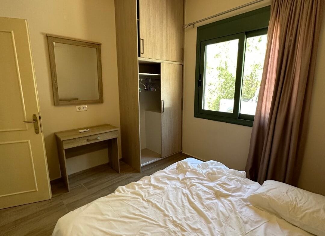 A two-bedroom house for rent in Triopetra.