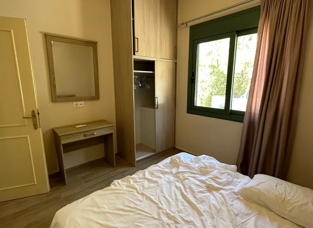 A two-bedroom house for rent in Triopetra.