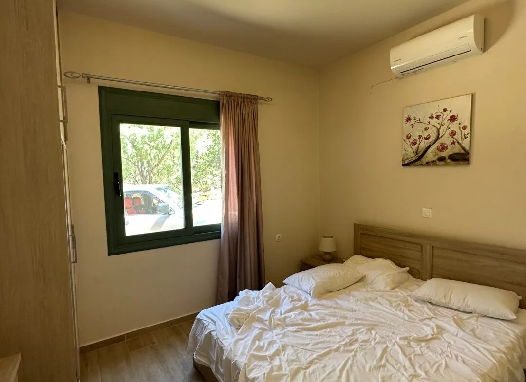 A two-bedroom house for rent in Triopetra.