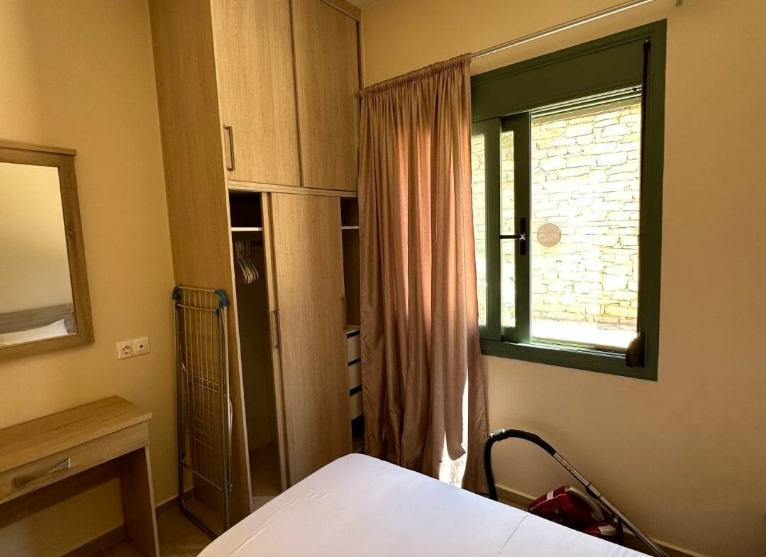 A two-bedroom house for rent in Triopetra.