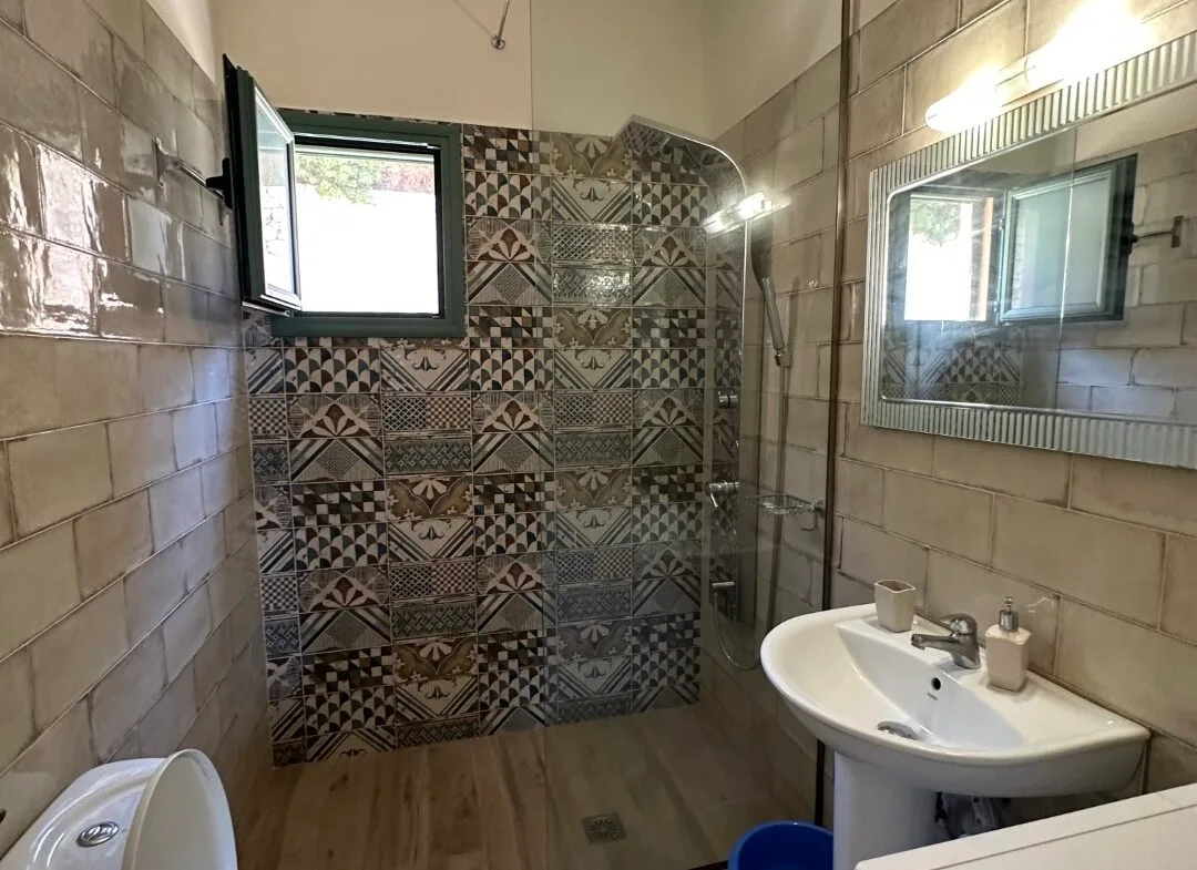 A two-bedroom house for rent in Triopetra.