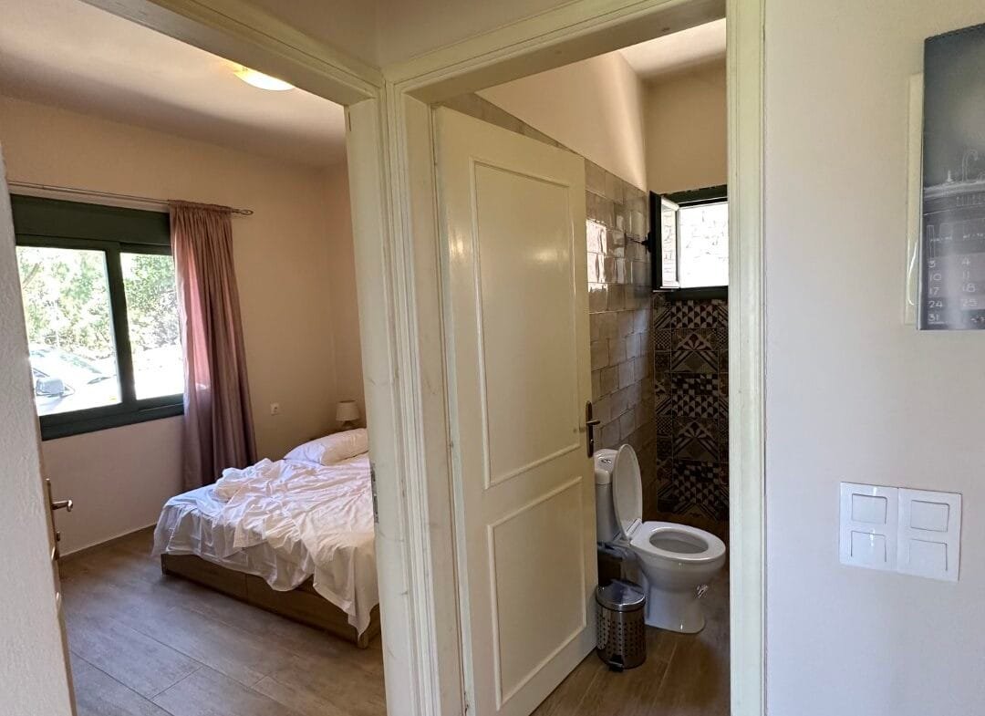 A two-bedroom house for rent in Triopetra.