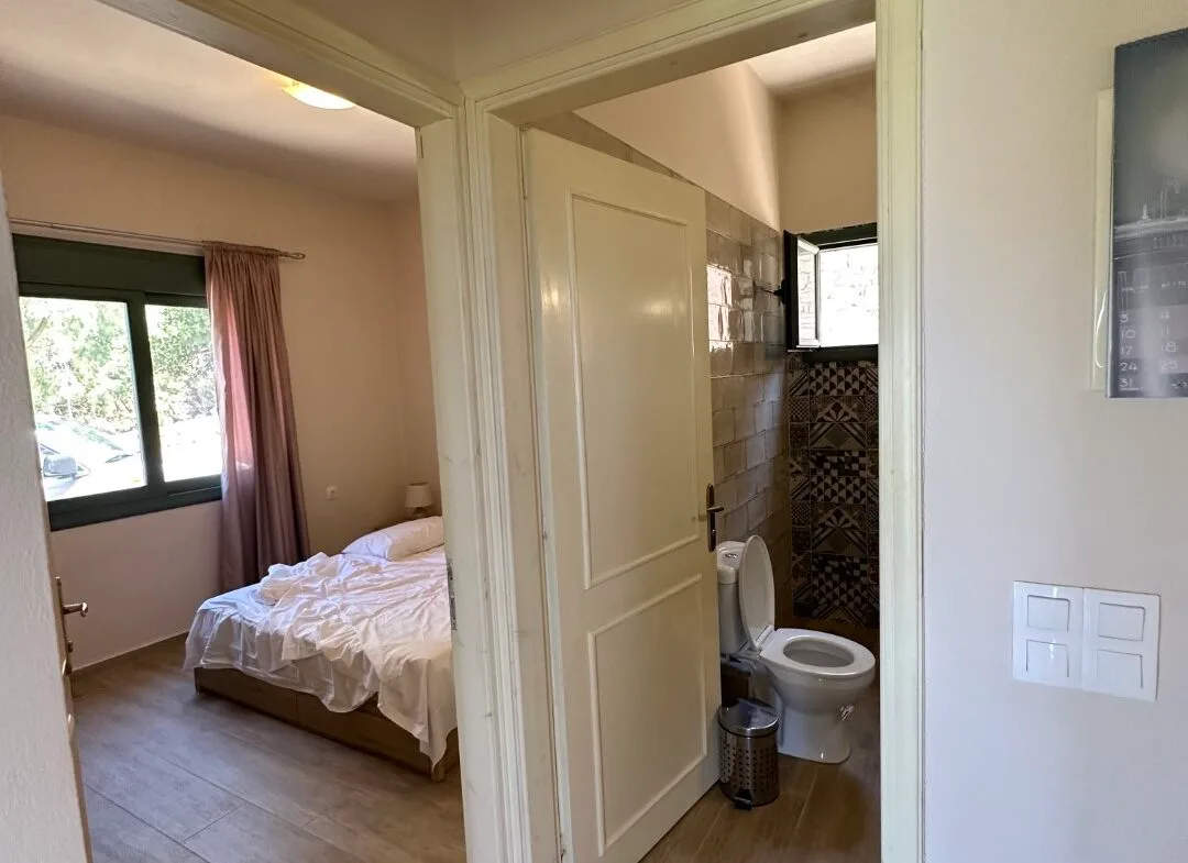 A two-bedroom house for rent in Triopetra.