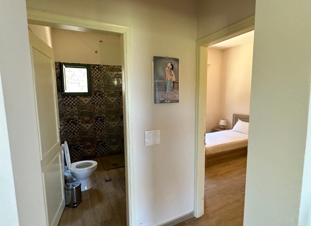 A two-bedroom house for rent in Triopetra.