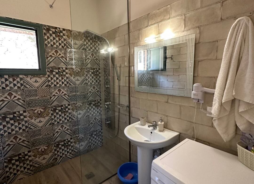 A two-bedroom house for rent in Triopetra.