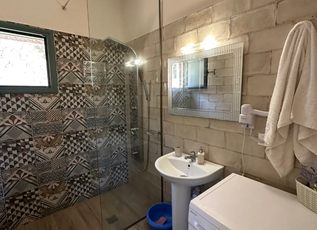 A two-bedroom house for rent in Triopetra.