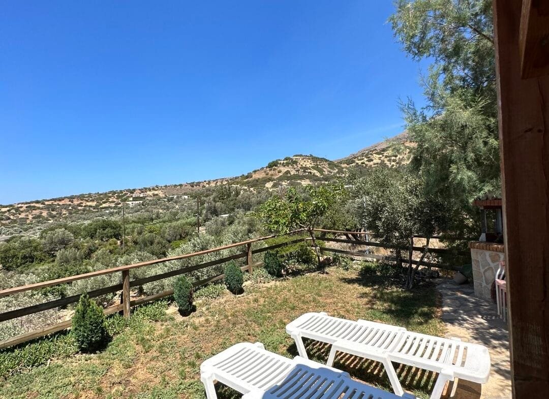A two-bedroom house for rent in Triopetra.