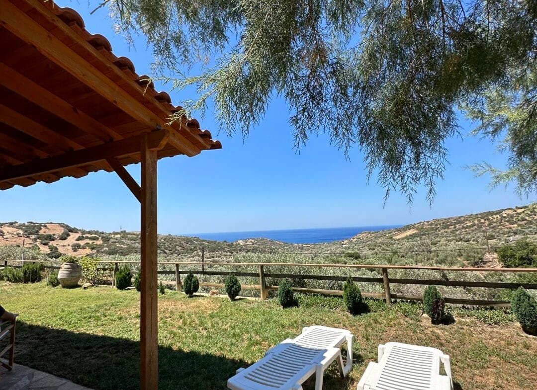 A two-bedroom house for rent in Triopetra.