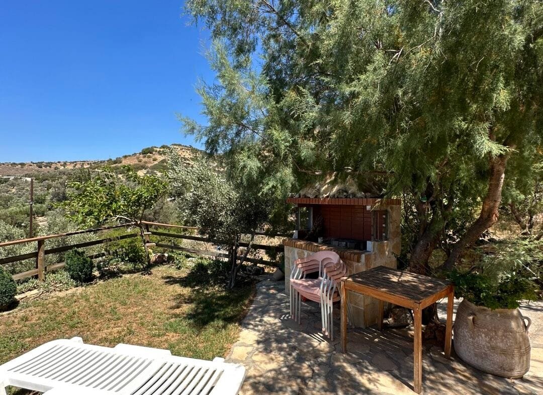 A two-bedroom house for rent in Triopetra.